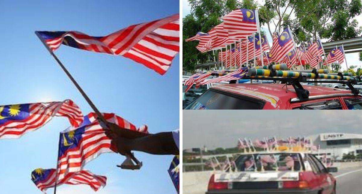 Parking Percuma Dengan Pasang Jalur Gemilang Di Kereta, Tapi Hanya Di Negeri&#8230;