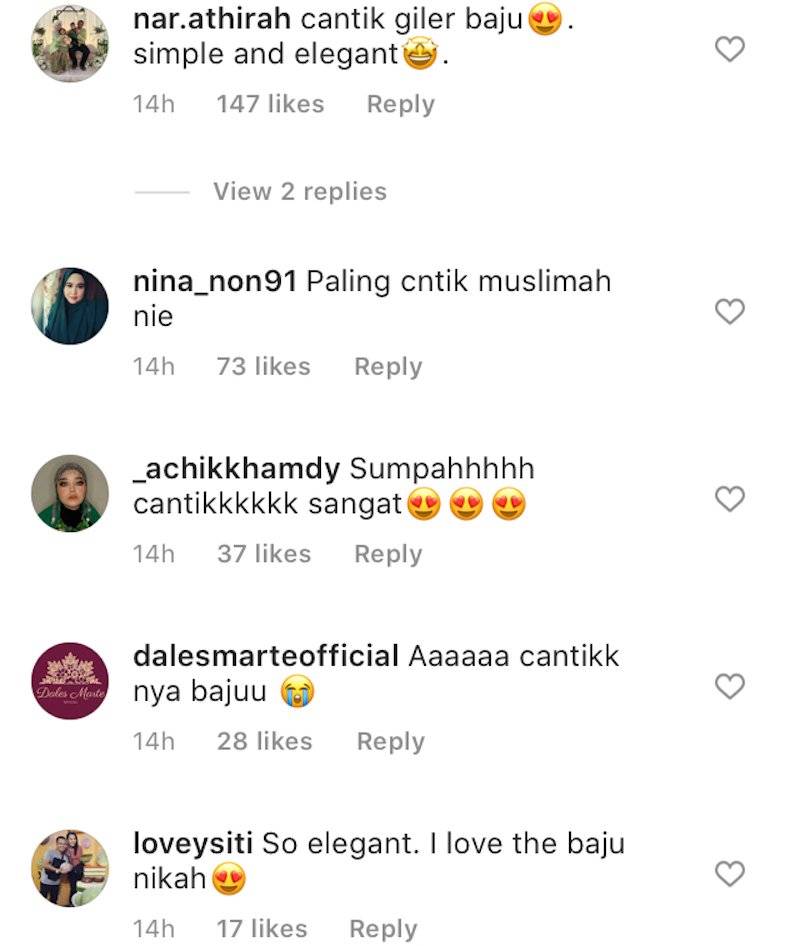 Cantik Dan Sopan Baju Nikah Mira Filzah, Ini 7 Busana Nikah Selebriti Malaysia Yang Tak Kurang &#8216;Wow&#8217; Juga!