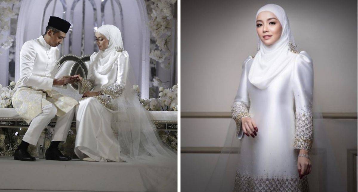 Baju Nikah Emma Maembong  Bak Putera Puteri Raja Majlis Berinai Emma