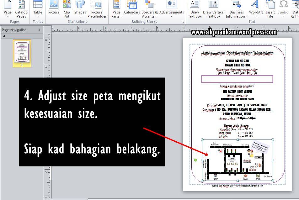 Tutorial DIY Kad Jemputan Kahwin Guna Printer Di Rumah Sahaja, Lebih Mudah &#038; Murah