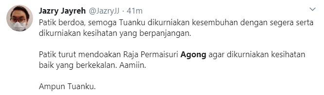 Permaisuri Agong Gegas Pulang Dari Kelantan, Rakyat Doakan Kesihatan YDP Agong