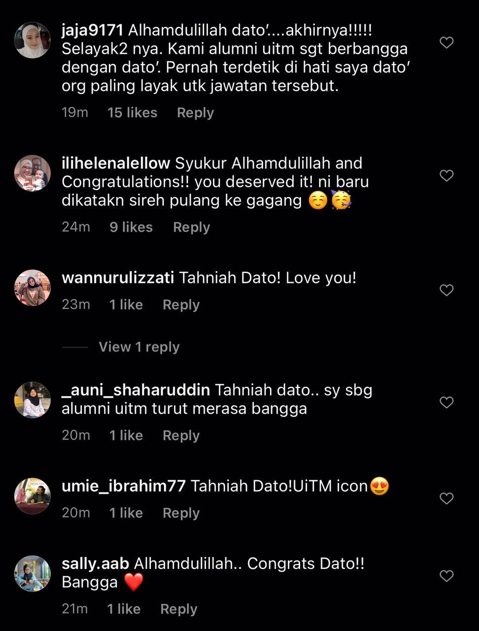Dato’ Rizalman Dilantik Sebagai Lembaga Pengarah UiTM Gantikan Vivy Yusof. Netizen Pula Teruja!