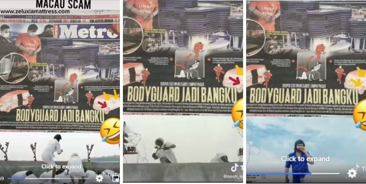 [VIDEO] Laju Netizen Edit Video Body Guard Jadi Bangku, Tak Pernah Tak Kelakar