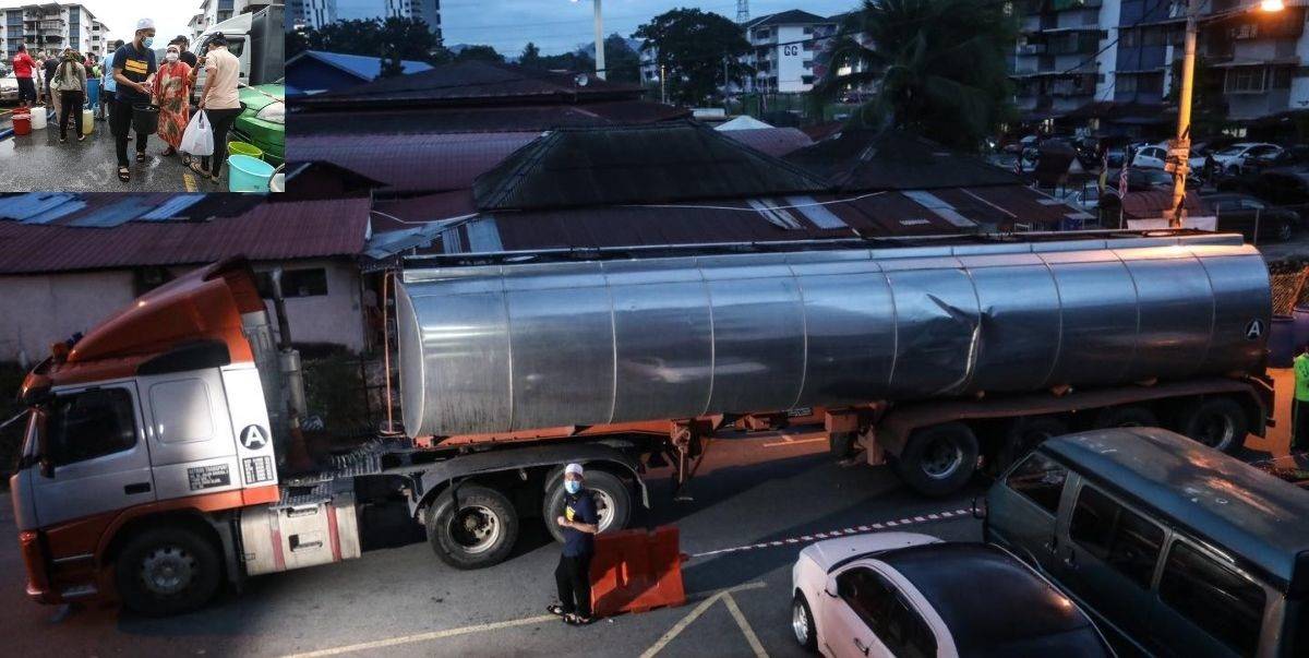 Ustaz Ebit Lew Beli Air 2 Lori Tangki Besar, Bantu Agih  Kepada Penduduk Selangor