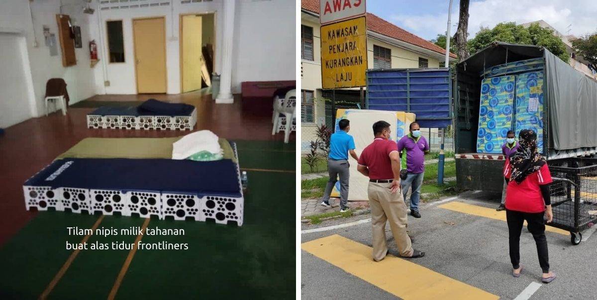 Tidur Atas Tilam Nipis Milik Tahanan, Rakyat Bantu Belikan Tilam Tebal Untuk Kakitangan Penjara Reman Pulau Pinang