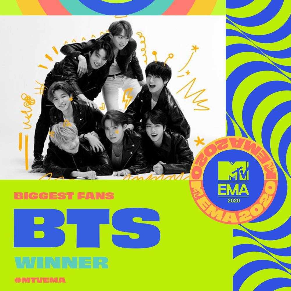 BTS Sah Punya &#8216;Fan Club&#8217; Terbaik Di Anugerah MTV EMA 2020
