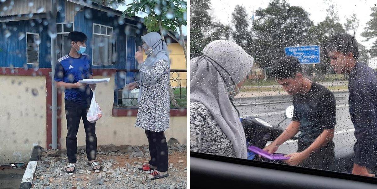 Cikgu Sanggup Redah Hujan Hantar Kertas Latihan, Risau Pelajar SPM Tak Belajar Time PKPB