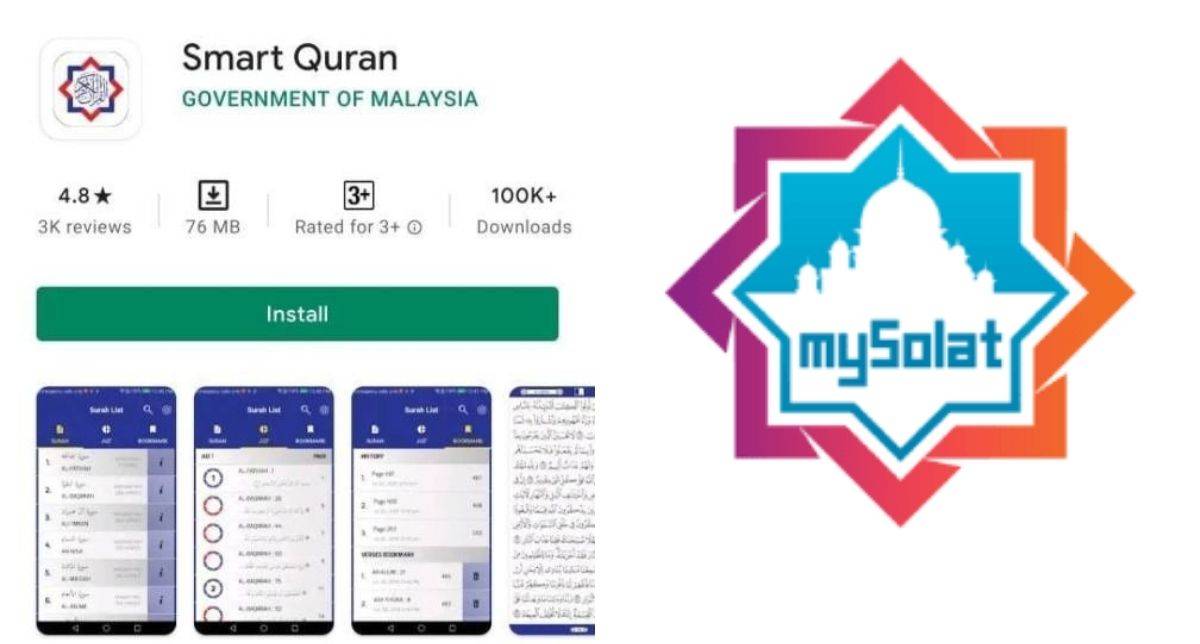 Beralih Ke Apps ‘Smart Quran’ Dan ‘mySolat’, Dibangunkan Kerajaan Malaysia