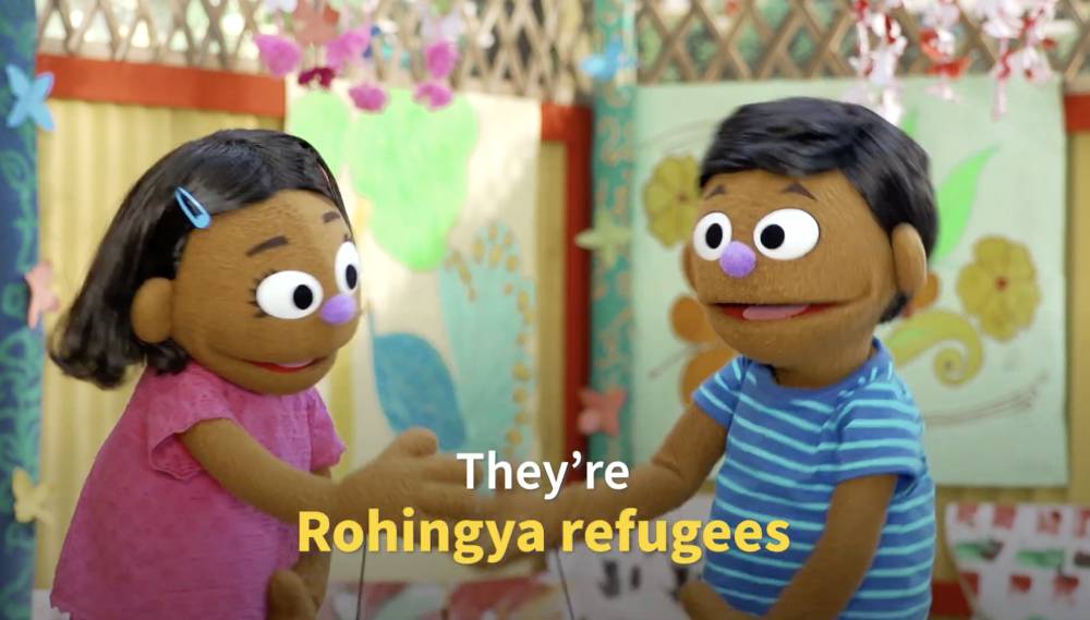 Sesame Street Memperkenalkan Dua Watak Kanak-Kanak Rohingya, Aziz Dan Noor.