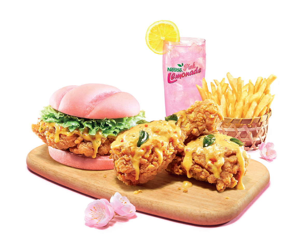 Sos Telur Masin Nampak Menyelerakan, Korang Kena Try ‘Burger Pink’ Ni