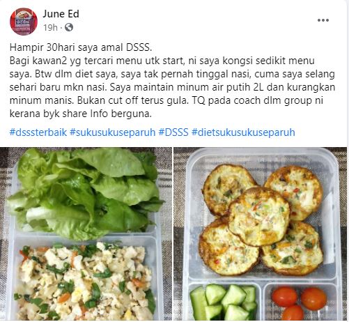 Tak Pernah Tinggal Nasi Tapi Turun 6kg Sebulan, Wanita Ini Share Menu Diet