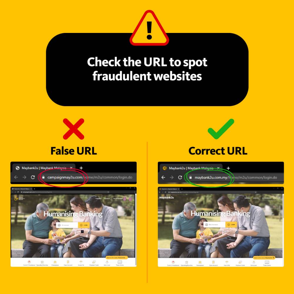 OMG! Tular Laman Web Palsu Maybank2U, Ini 4 Cara Kenal Pasti