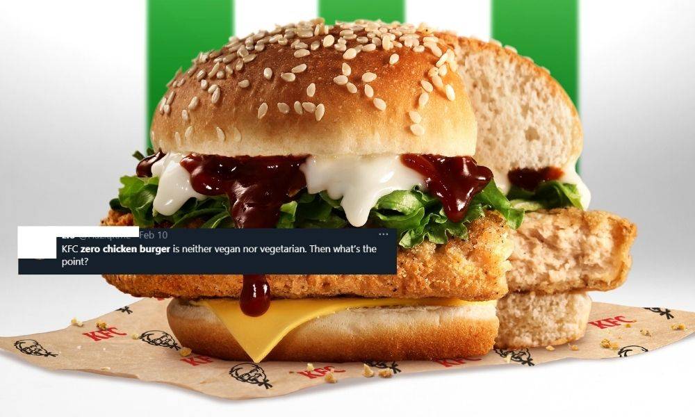 Burger ‘Zero Chicken’ KFC Cetus Perdebatan : Ada Suka, Ada Tak Boleh Terima