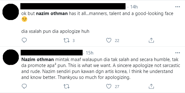 Nazim Othman Trending Di Twitter, Tindakan Minta Maaf Darinya Diberi Pujian