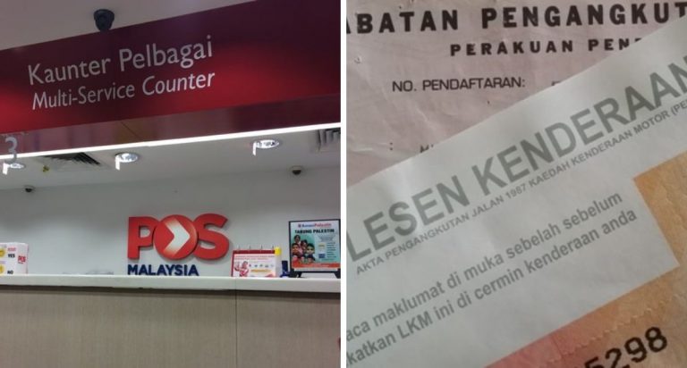 Henti Sampai 31 Mac Nanti, Tidak Boleh Baharui ‘Road Tax’ Kenderaan Di Pos Laju