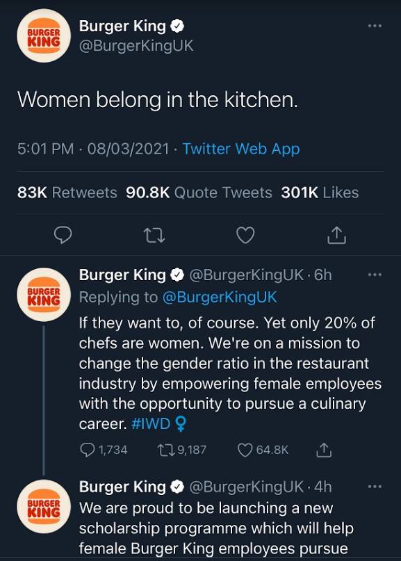 “Perempuan Layak Di Dapur Saja”, Pelan ‘Click Bait’ Burger King Tak Menjadi