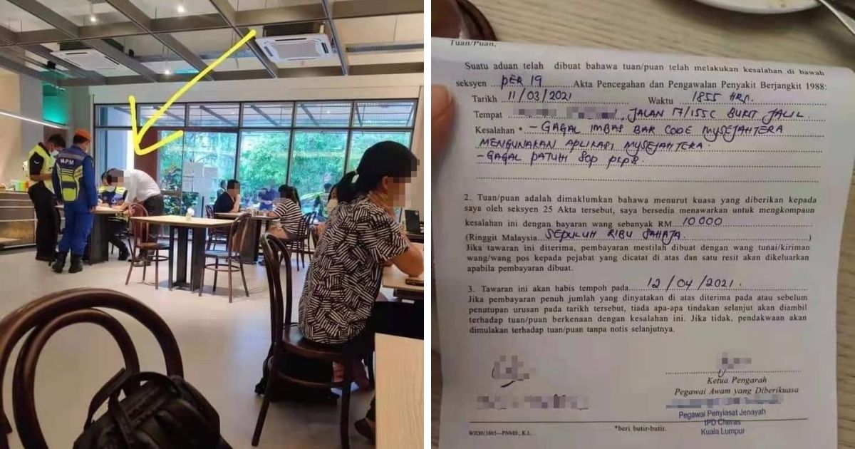 Lelaki Didenda RM10,000 Langgar SOP, PDRM Kuatkuasa Kenaikan Kompaun Mulai Semalam