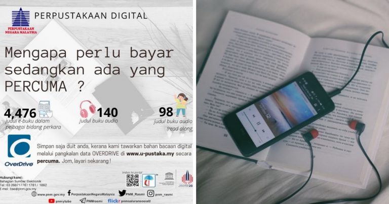Perpustakaan Negara Sedia Buku Digital, 4,476 E-Buku & 140 Judul Buku Audio Secara Percuma