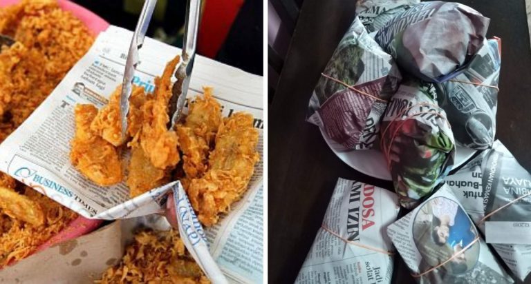 Hati-Hati Beli Makanan Bungkusan Surat Khabar, Takut Keracunan Makanan