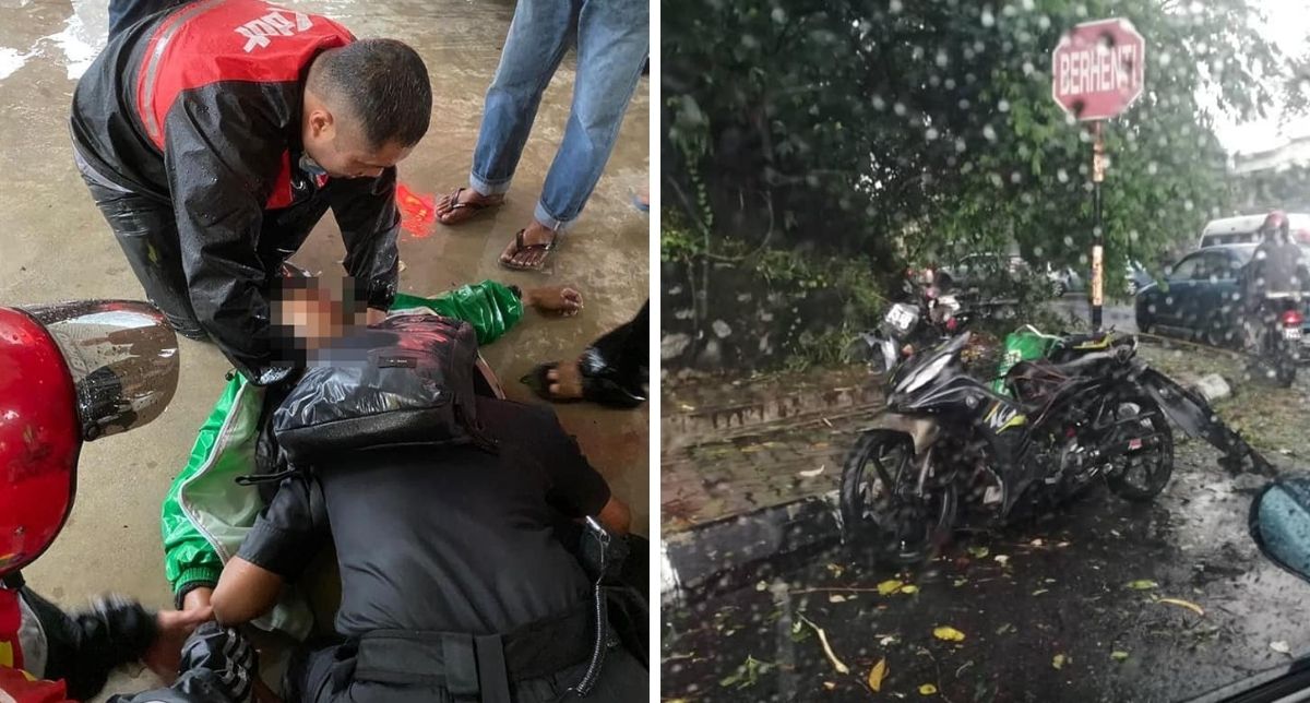 Remaja &#8216;Rider&#8217; Grab Food Maut Dihempap Pokok Tumbang. Ini Tip Berdepan Hujan Dan Ribut Petir